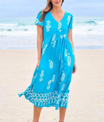 Picture Perfect Midi Dress--BOHO-1901-1
