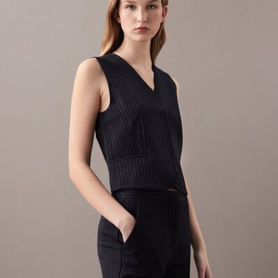Pinstripe Vest