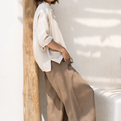 Sadhu French Linen Pants Cinnamon