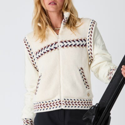 SWISS DHEMI KNIT JACKET - CREME [USW425014]