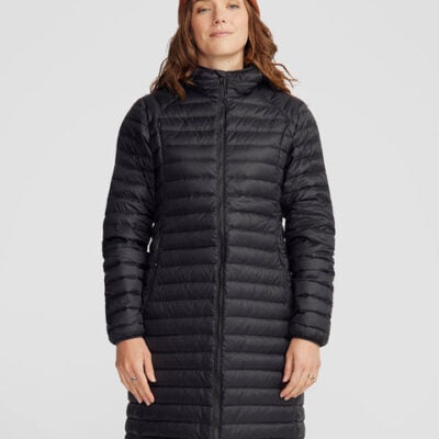 Women's Heli Down Parka Jacket - Black Stingray