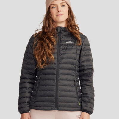 Women's Heli Hooded Down Jacket - Black
