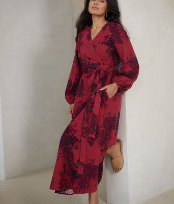 Wrap Me Up In Cotton Maxi Dress--BOHO-1338