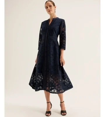 Review Nostalgia Lace Shirtdress