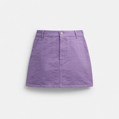 Coach Signature Denim Skirt