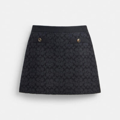 Coach Signature Knit Skirt