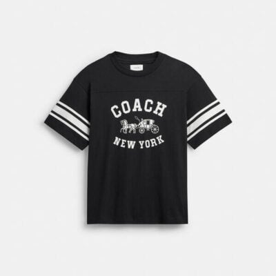 Coach Horse And Carriage Relaxed T Shirt In Organic Cotton