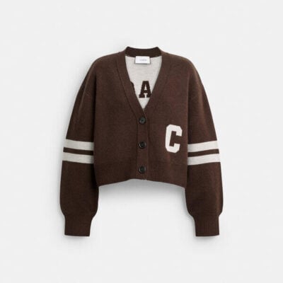 Coach Horse And Carriage Cropped Cardigan