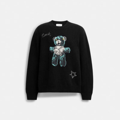 Coach Lightweight Bear Graphic Sweater