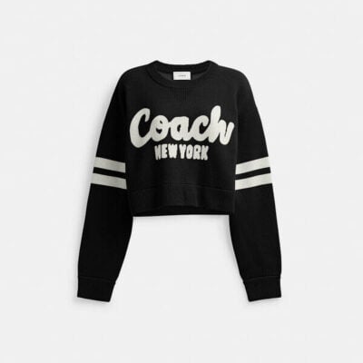 Coach Cropped Coach Sweater