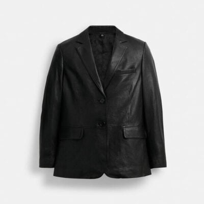 Coach Leather Blazer