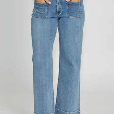 New London Victory Wide Leg Jean — Denim