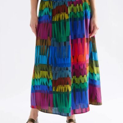 Elk Reva Skirt — Lind Dark Print