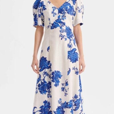 Morrison Bonita Linen Dress — Print