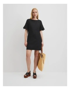 Country Road Scalloped Mini Dress