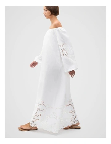 Seed Heritage Cutwork Woven Maxi Dress