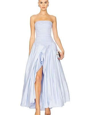 Aje Violette Bubble Hem Maxi Dress