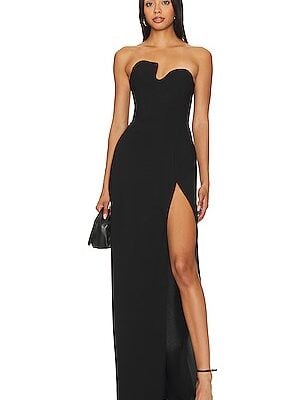Amanda Uprichard X Revolve Strapless Puzzle Gown