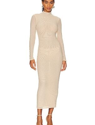 Bardot Strobe Diamante Midi Dress