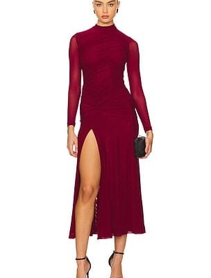 Bardot Liyana Ruched Mesh Dress