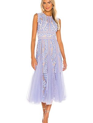 Bronx and Banco Violet Flared Dress