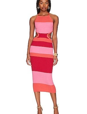 Camila Coelho Emlyn Stripe Knit Dress
