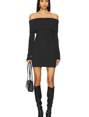 Enza Costa Off Shoulder Sweater Mini Dress