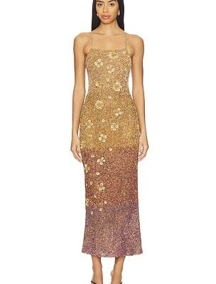 LA FUORI Alessia Sovereign Ombre Midi Dress