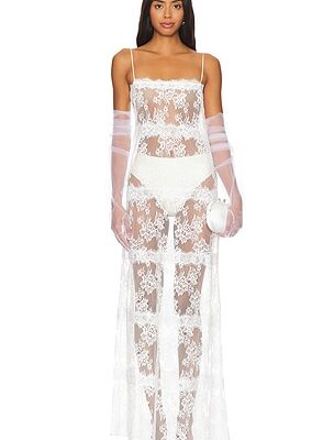 Lovers and Friends x Maggie MacDonald Millie Sheer Maxi Dress
