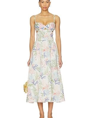 PatBO Seaweed Flutter Midi Dress