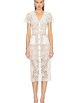self-portrait Lace Midi Dress