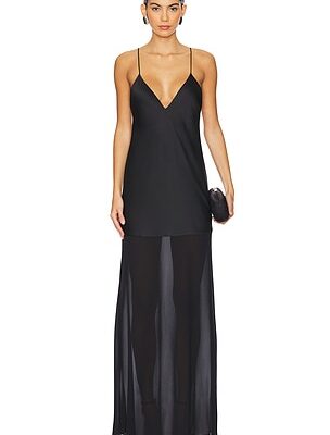 SEROYA Vienna Satin Maxi Dress