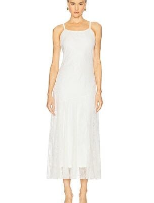 Steve Madden Veera Lace Dress in Cloud Dancer