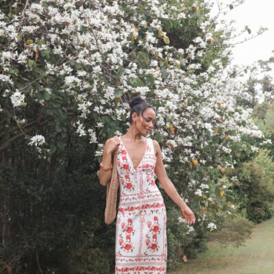 Amore Bias Cut Maxi Dress - Red Rose