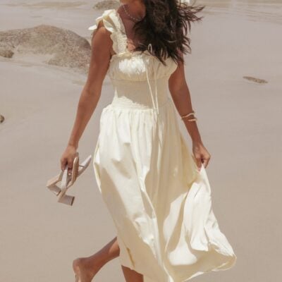 Bronte Midi Dress - Butter Yellow