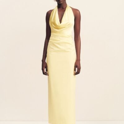 Dillon Cowl Neck Maxi Dress | Yellow Sorbet | Dresses | Shona Joy