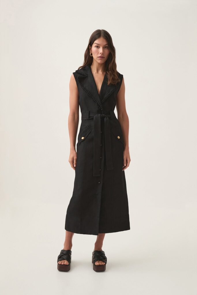 Aje Encompass Utility Midi Dress