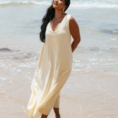 Lia Maxi Dress - Lemon