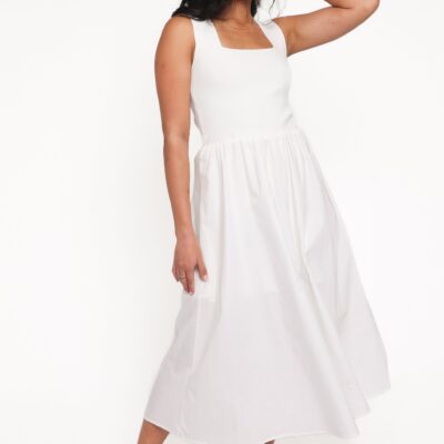 Luana Midi Dress - White