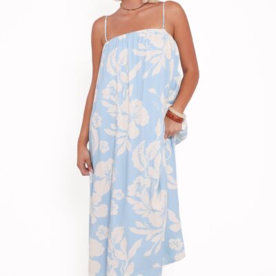 Margherita Maxi Dress - Blue Hibiscus