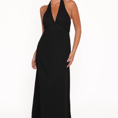 Michelle Halterneck Dress - Black