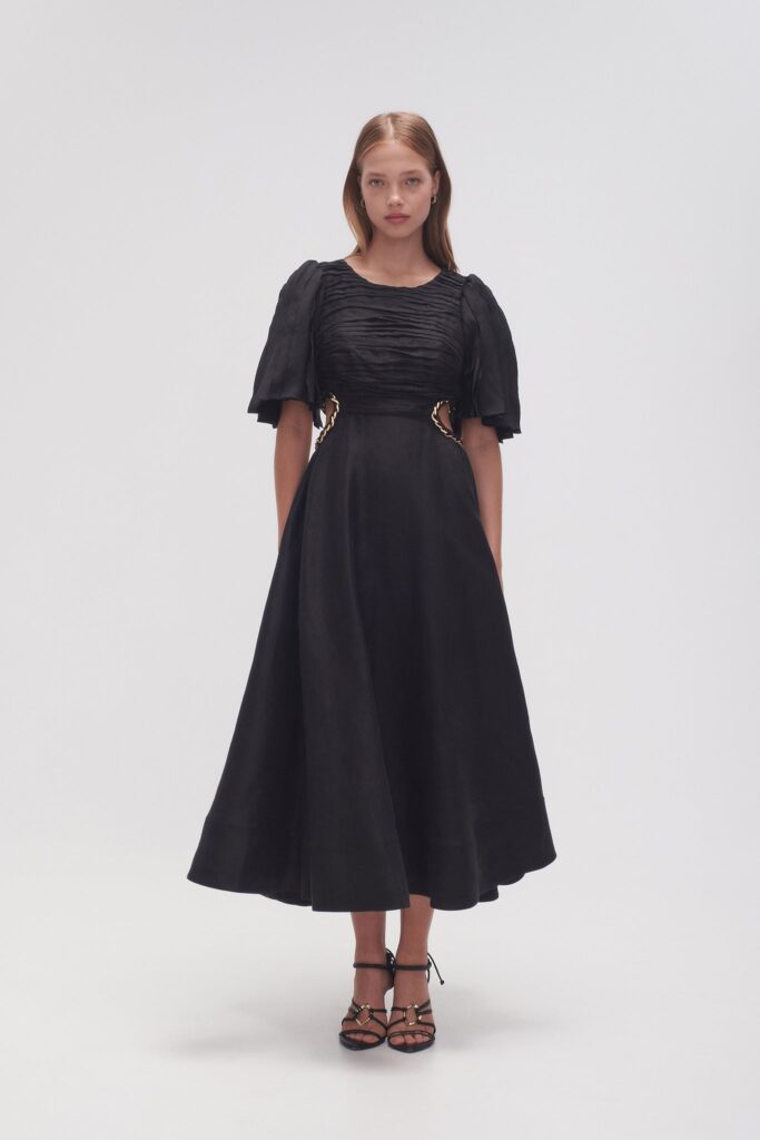 Aje Monica Chainlink Midi Dress