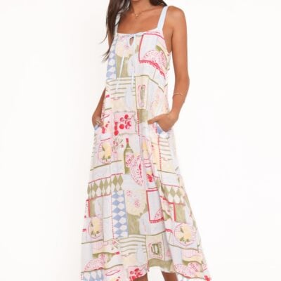 Narla Maxi Dress - Italia Print