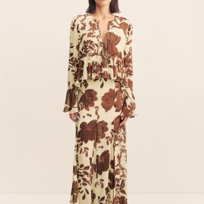 Noa Panelled Maxi Skirt | Pineapple Wallflower | Skirts | Shona Joy