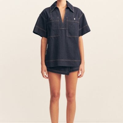 Rita Pullover Top | Deep Indigo | Tops | Shona Joy