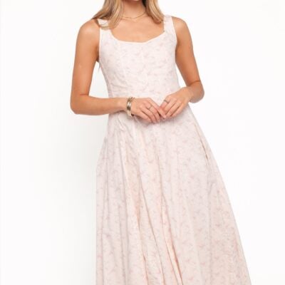 Rosabelle Midi Dress - Pink Floral