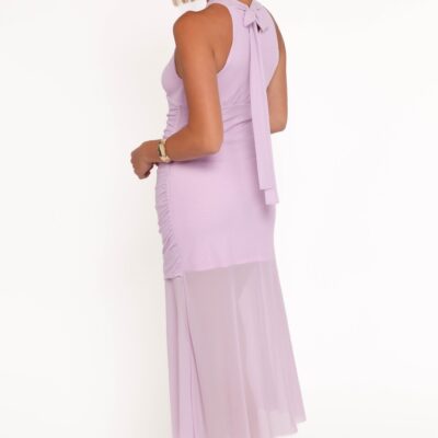 Sarsha Halterneck Midi Dress - Lavender