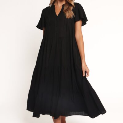 Scott Midi Dress - Black