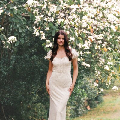 Teigan Midi Dress - Yellow Floral