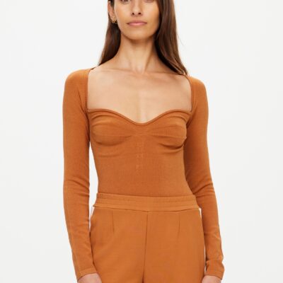 THE BANYA ROMY TOP - CHAI [USW924009]